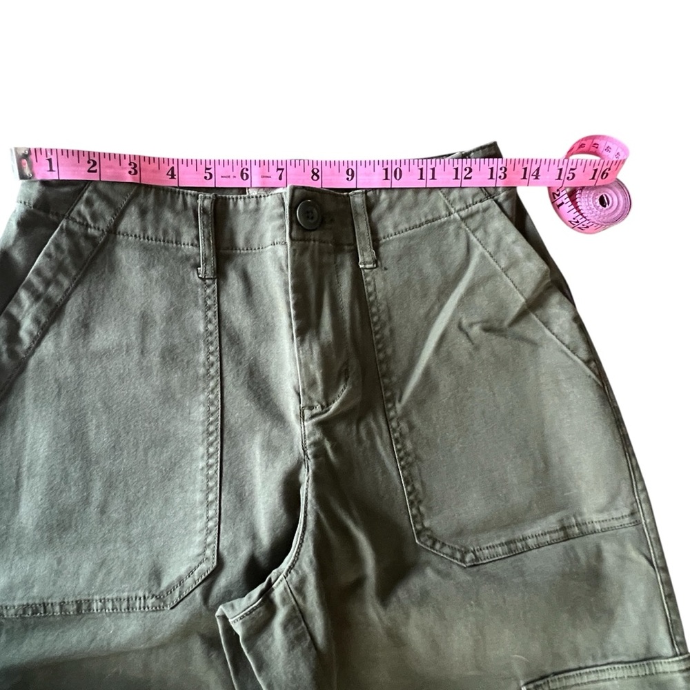 Universal Thread Olive Green Wide Leg Cargo/Utility Pants size 2 - Picture 6 of 11